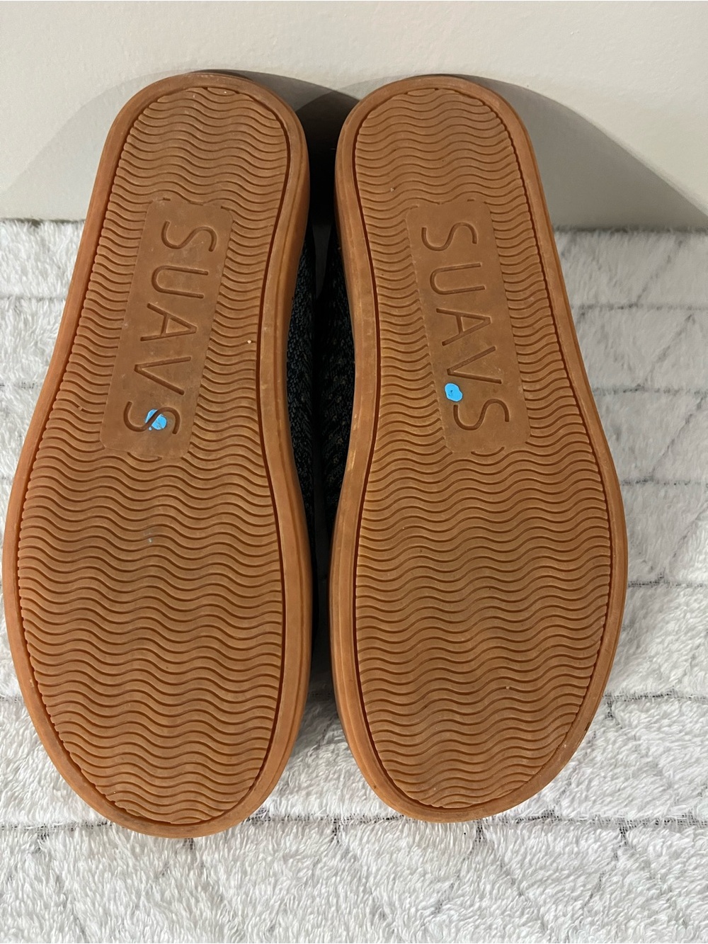 Suavs Knit Casual Shoe in Denim Blue and Tan Sz 7.5 Women - Picture 8 of 9